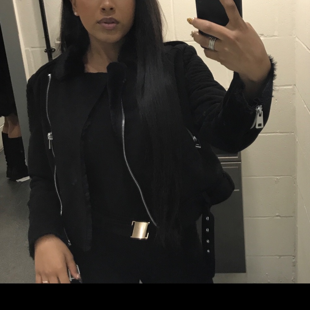 Suede black Zara jacket